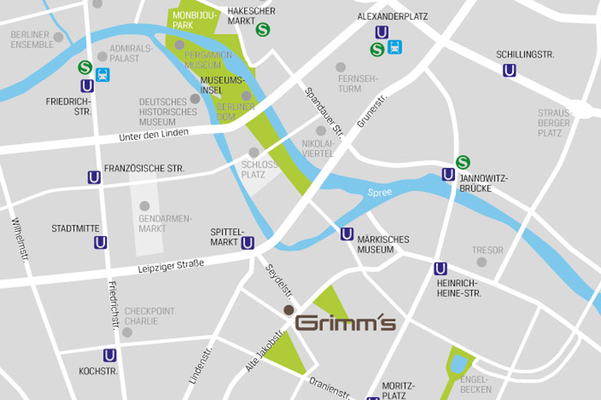 Grimms Hotel BM Anfahrt Kontakt