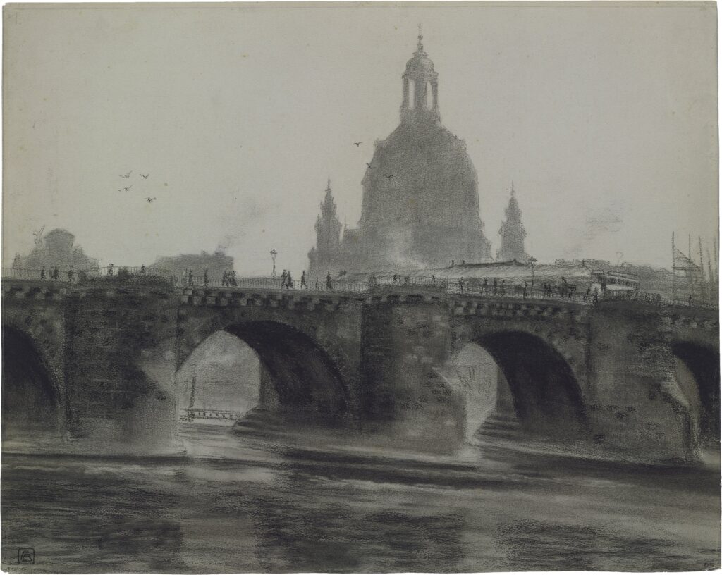 FB Augustusbruecke in Dresden die Brücke