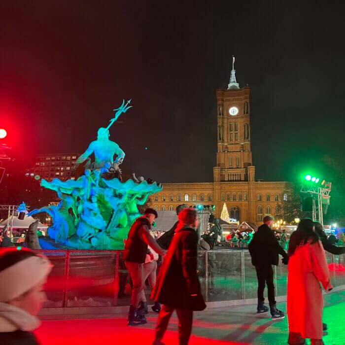 Eislaufbahn am Alexanderplatz